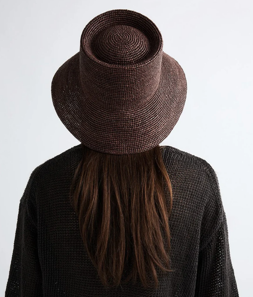 Janessa Leone :: Felix Bucket Hat, Raffia Straw