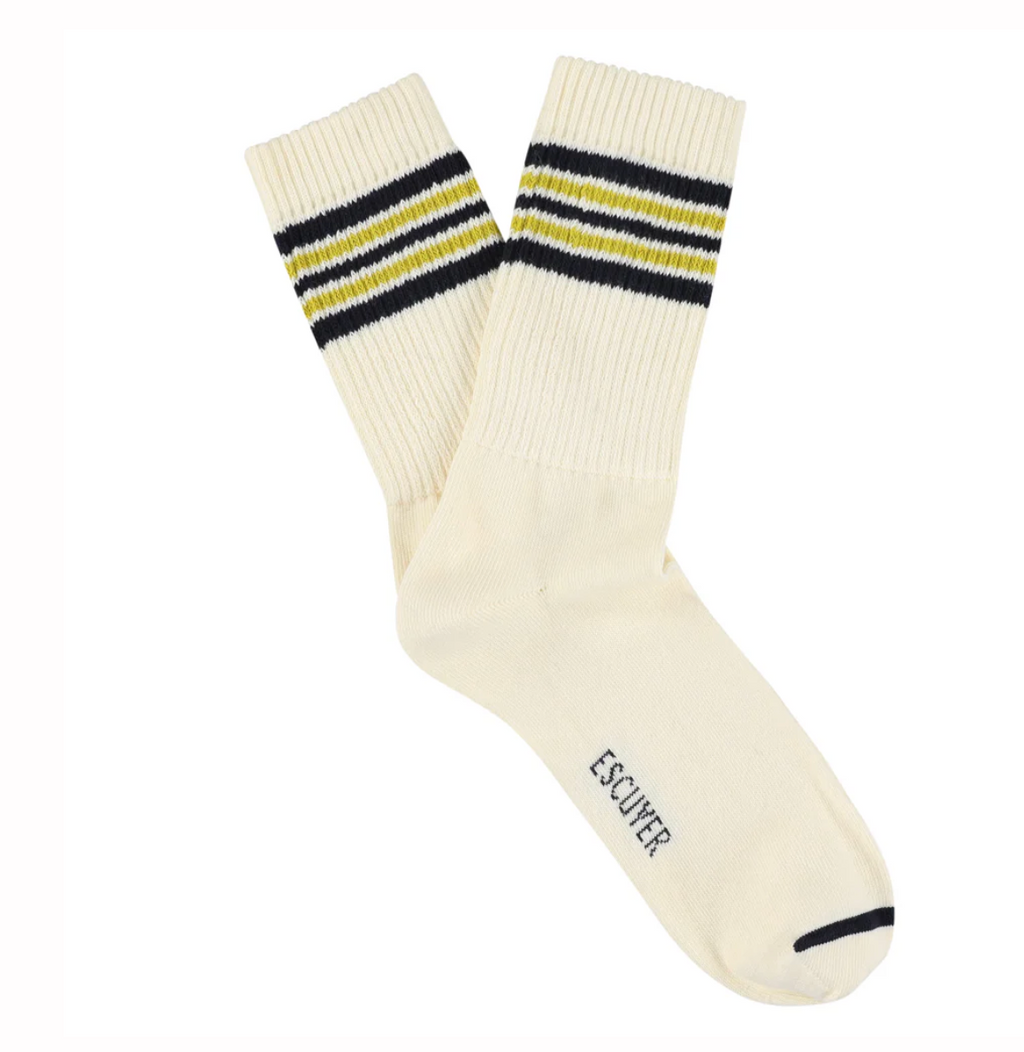Escuyer :: MEN'S 5 Stripes Crew Socks