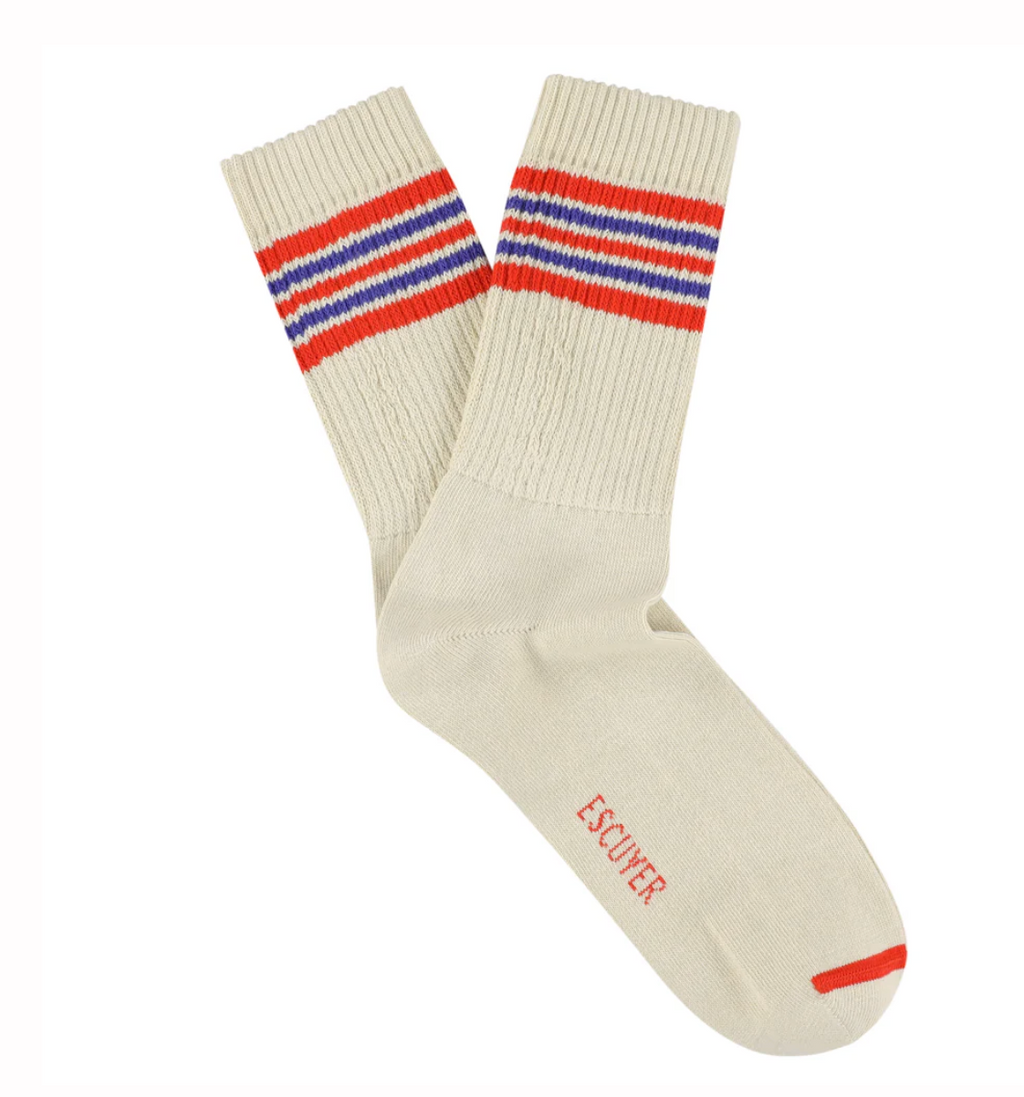 Escuyer :: MEN'S 5 Stripes Crew Socks
