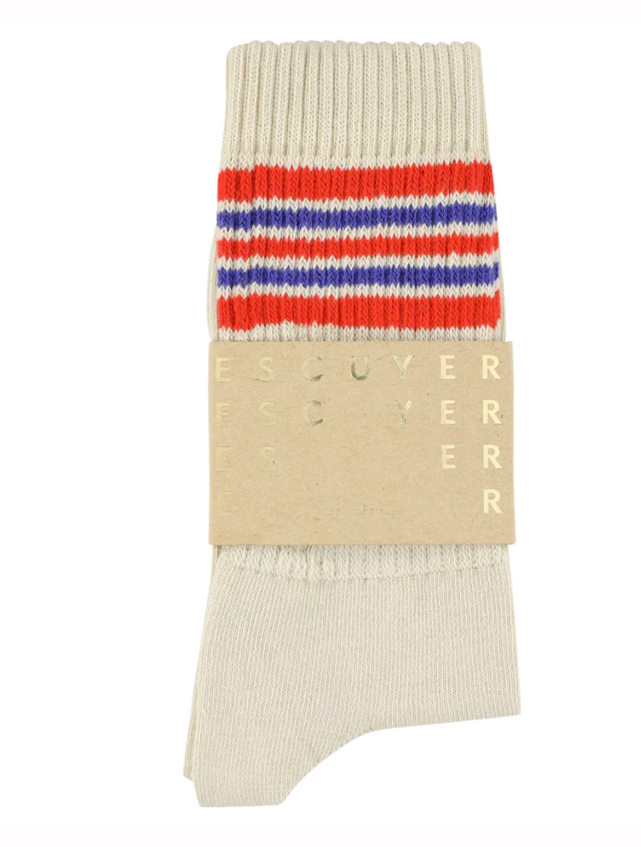Escuyer :: MEN'S 5 Stripes Crew Socks