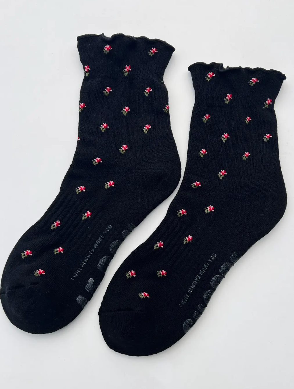 Le Bon Shoppe :: Petal Ruffled Hugger Crew Socks