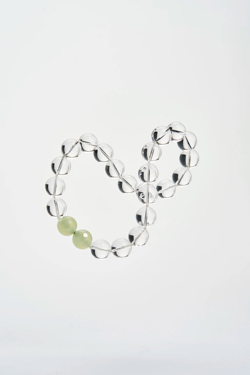 Mussels & Muscles :: Spheres Bracelet Rock Crystal / Jade