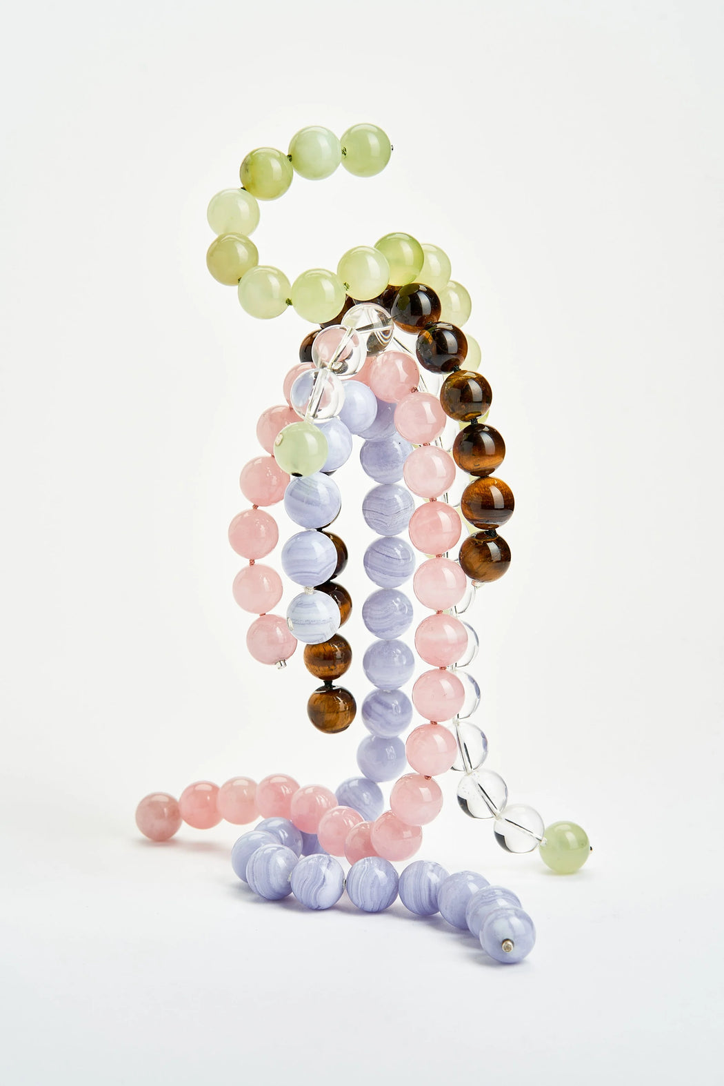 Mussels & Muscles :: Spheres Bracelet Rock Crystal / Jade