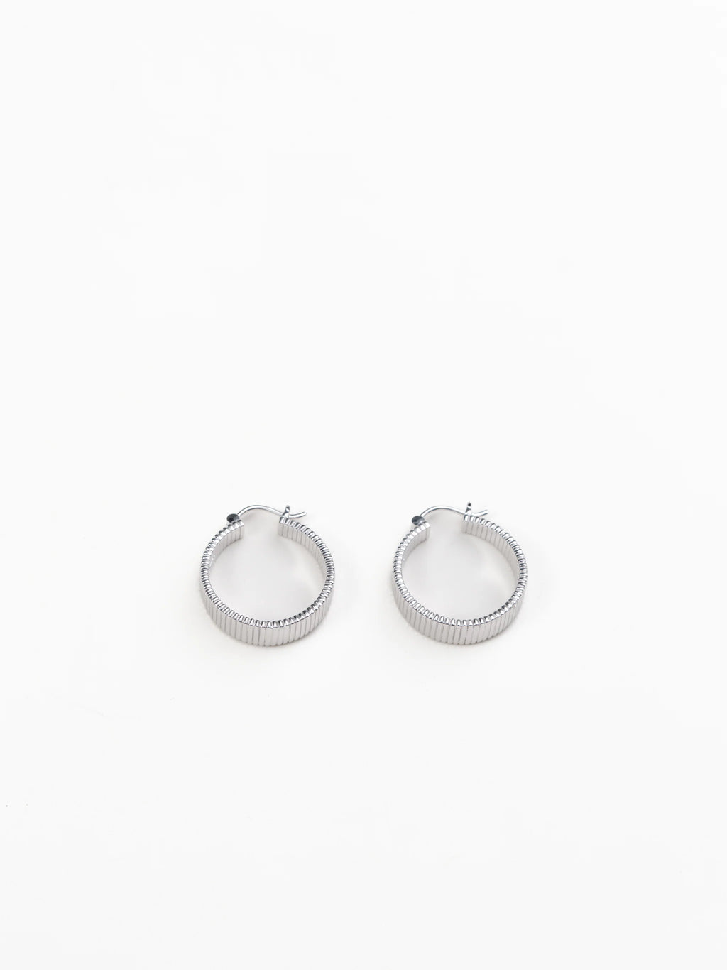 Their Studios :: Willa Fluted Earrings, Sterling Silver