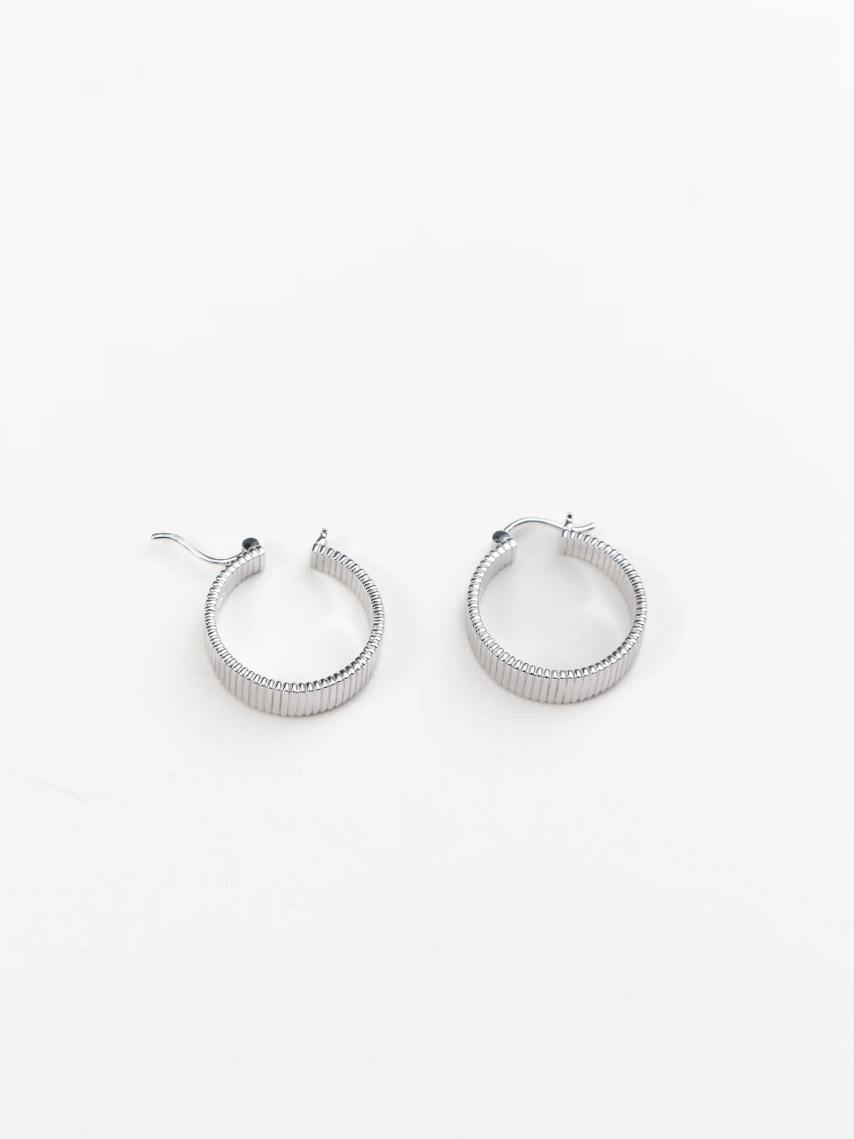 Their Studios :: Willa Fluted Earrings, Sterling Silver