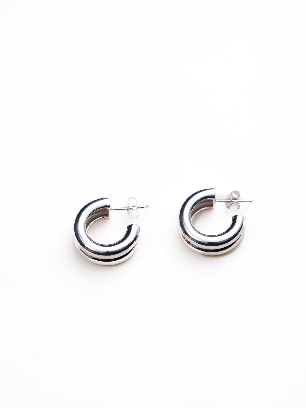 Their Studios :: Bobby Double Hoop Earring, Sterling Silver