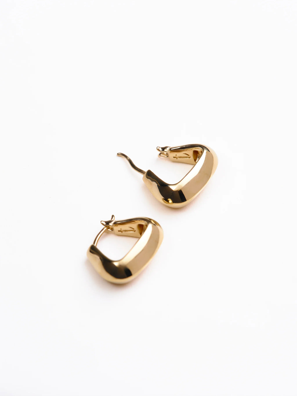 Their Studios :: Lyle Small Triangle Hoops, Gold Vermeil