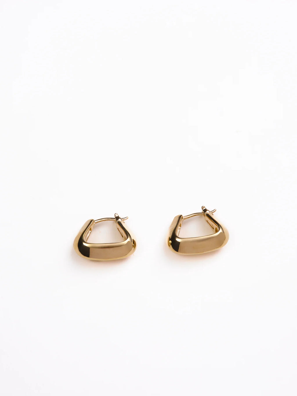 Their Studios :: Lyle Small Triangle Hoops, Gold Vermeil