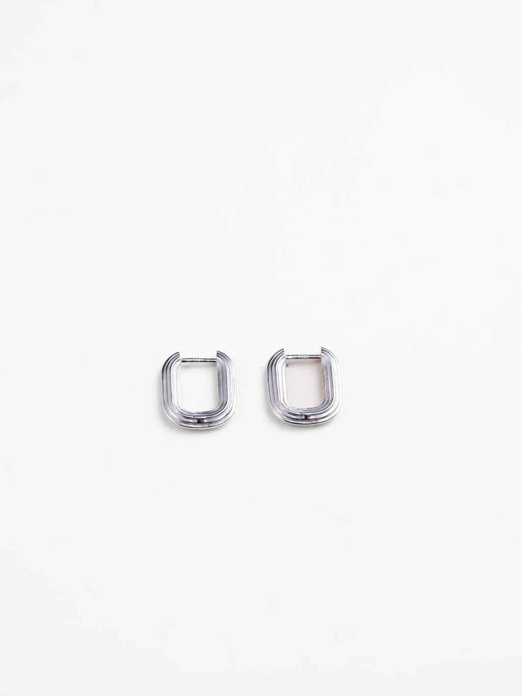 Their Studios :: Elli Step Link Huggies, Sterling Silver