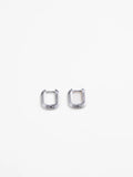 Their Studios :: Elli Step Link Huggies, Sterling Silver