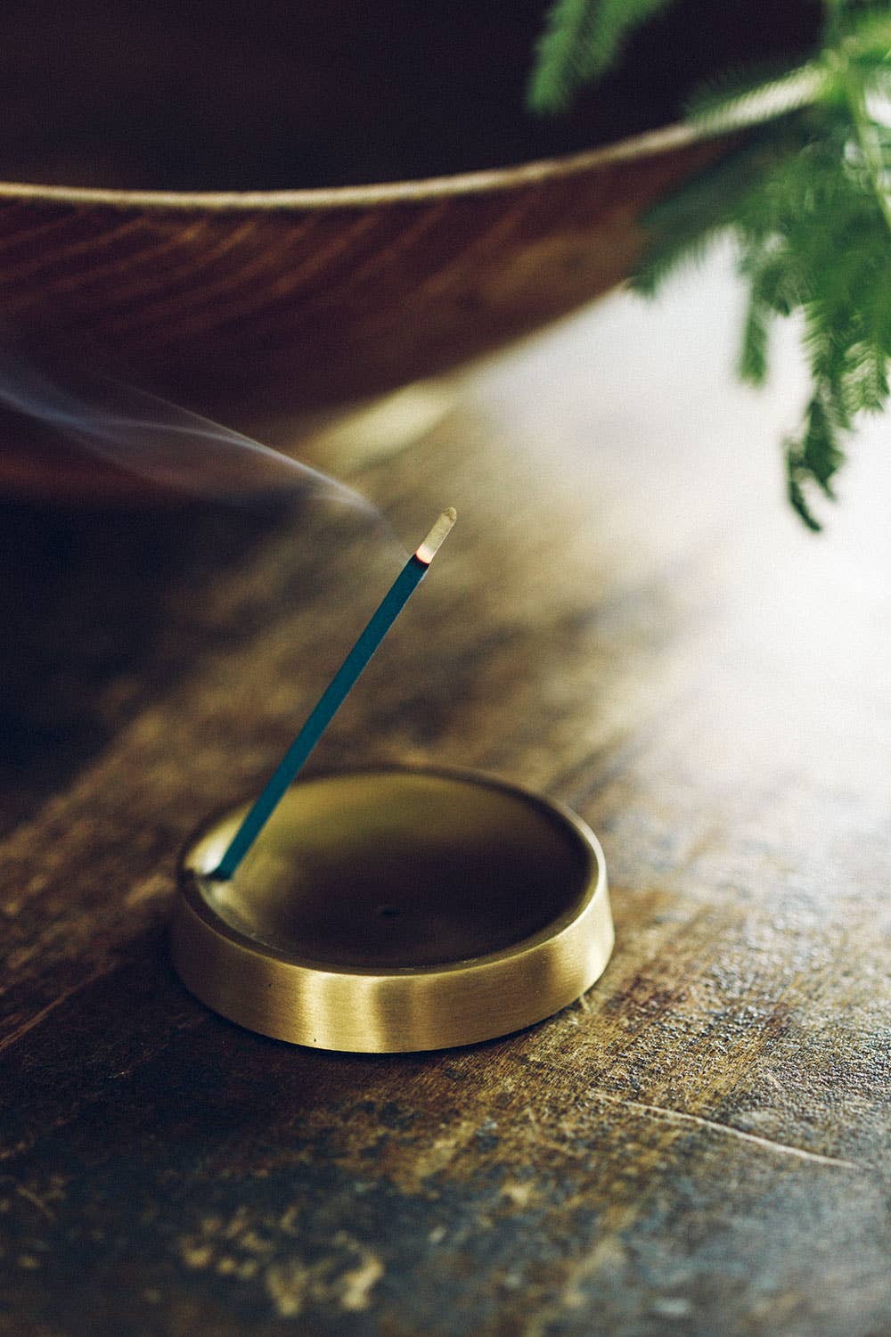 Fog Linen Work :: Brass Incense Stand Round