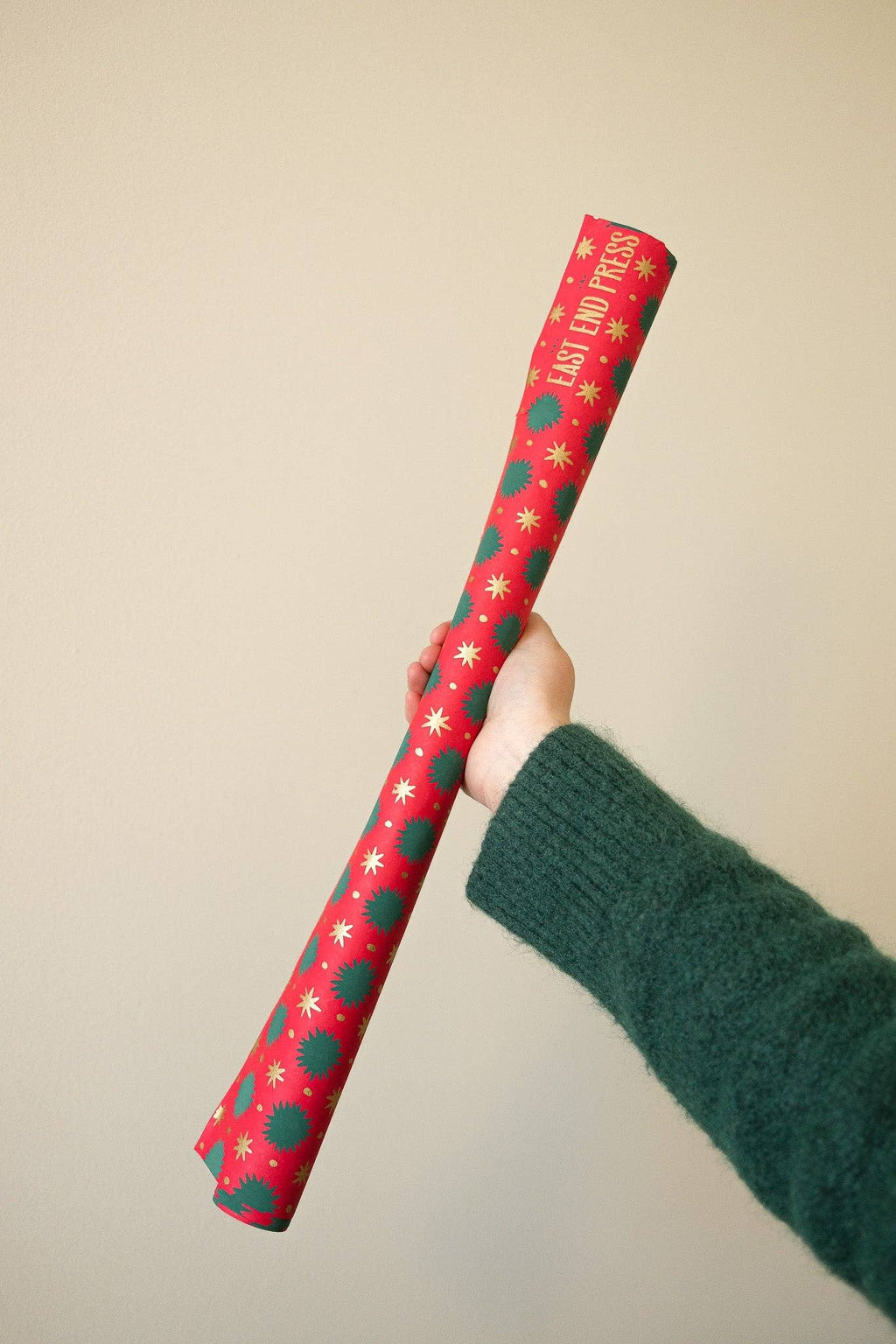 East End Press :: Ruby Stars Wrapping Paper
