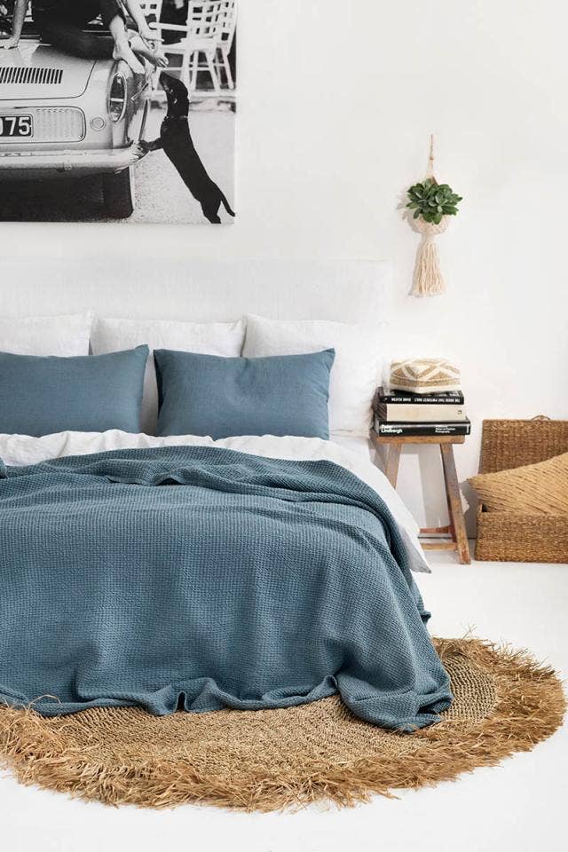 MagicLinen :: Linen waffle blanket in various colors