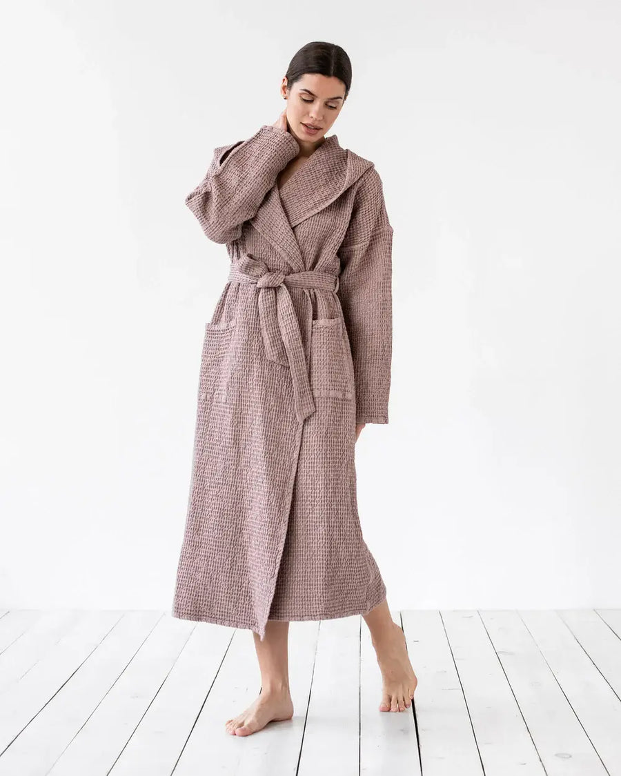MagicLinen ::  Waffle Linen Robe