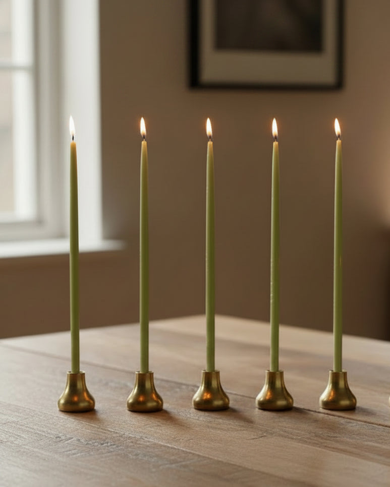 British Colour Standard :: S/6 Thin Taper Candleholders