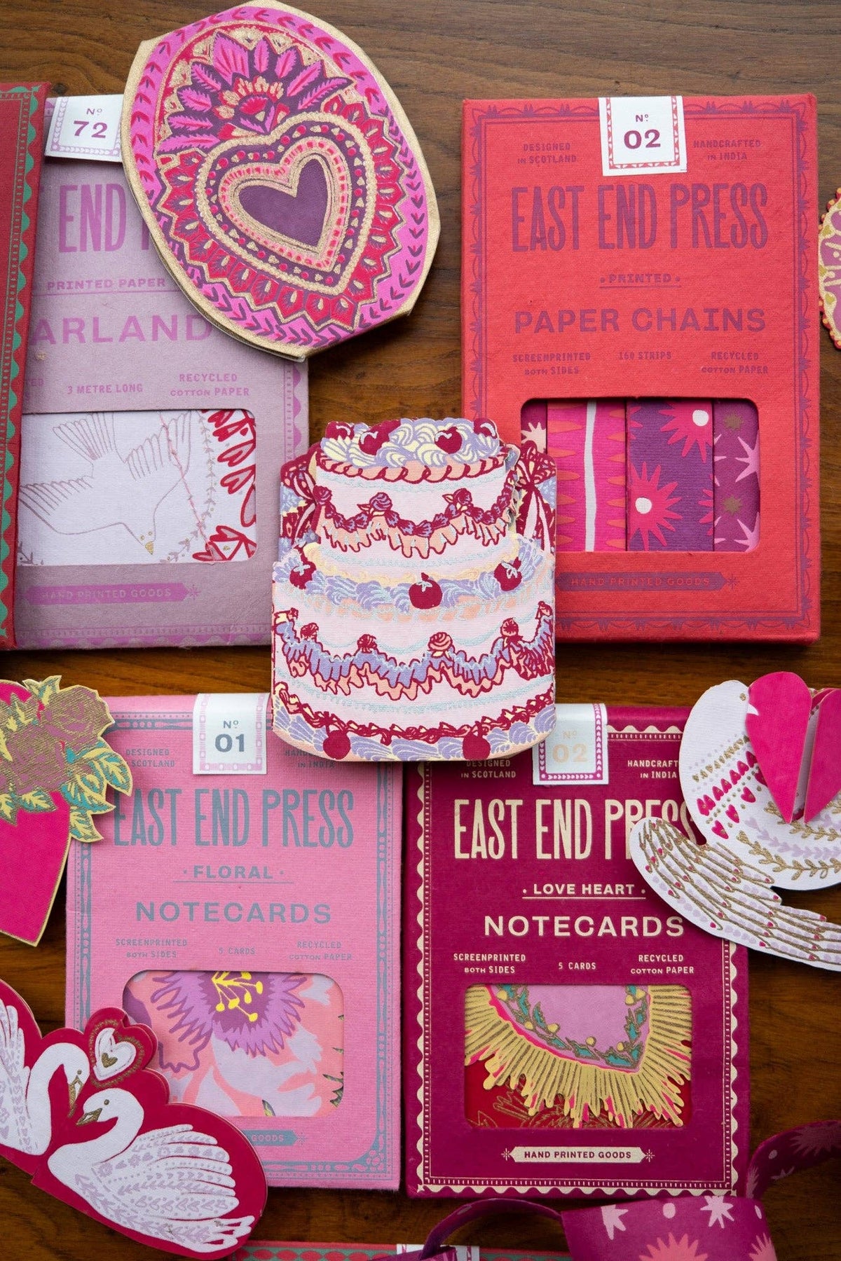 East End Press :: Birthday Cake Concertina Greeting Card