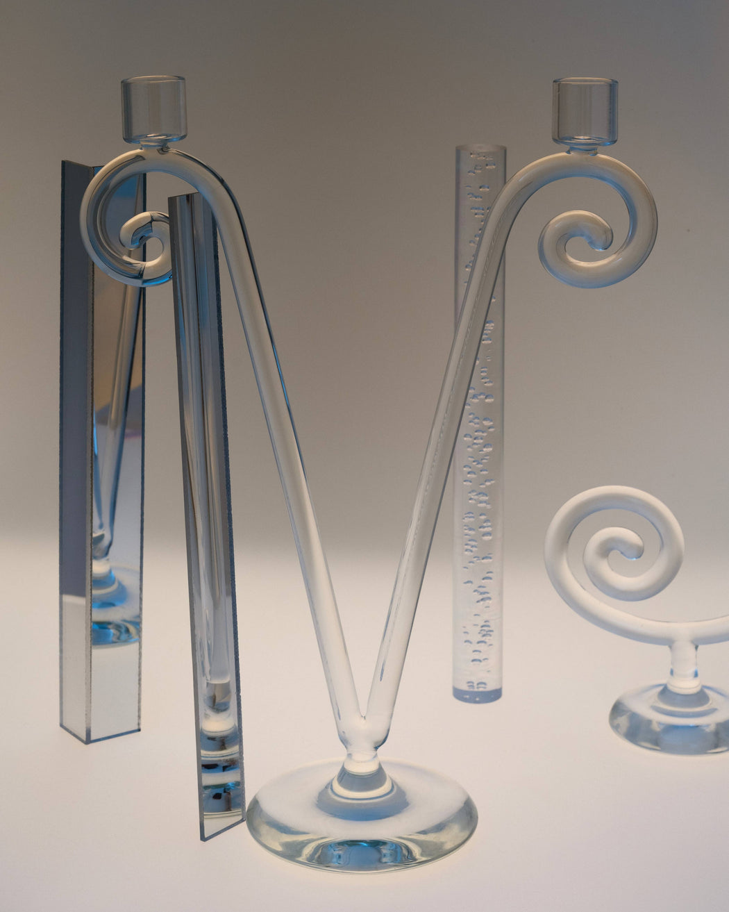 Sophie Lou Jacobsen :: Spiral Candleholder, Double Stem