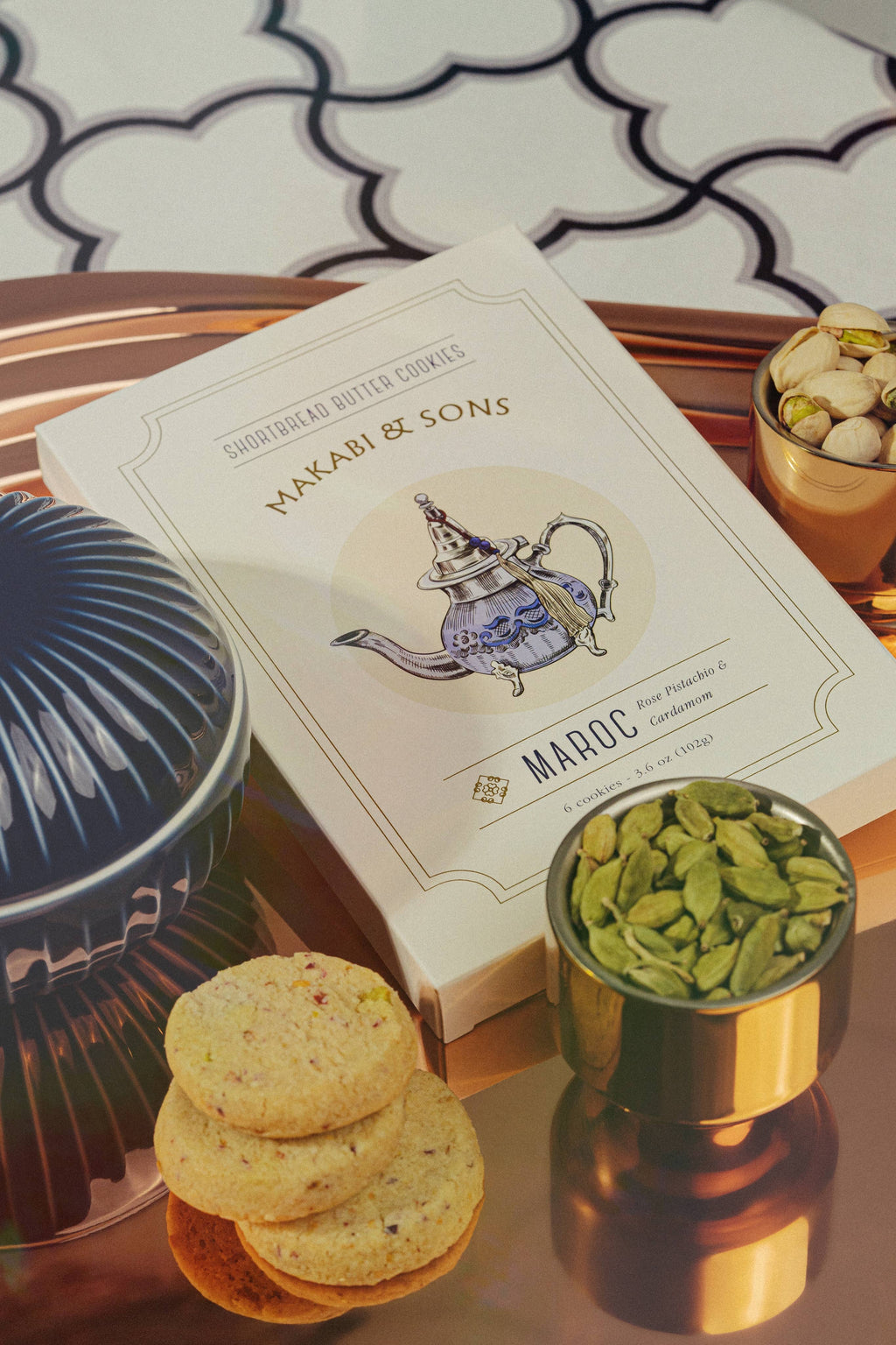 Makabi & Sons :: Rose Pistachio Cardamom Cookies