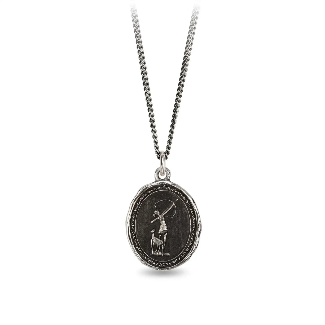 Pyrrha :: Artemis Silver Necklace 18"