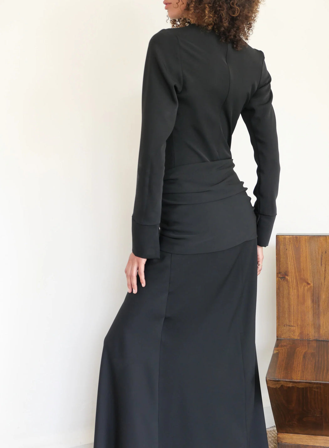 Sloan :: Asymmetrical Crepe Bias Dress