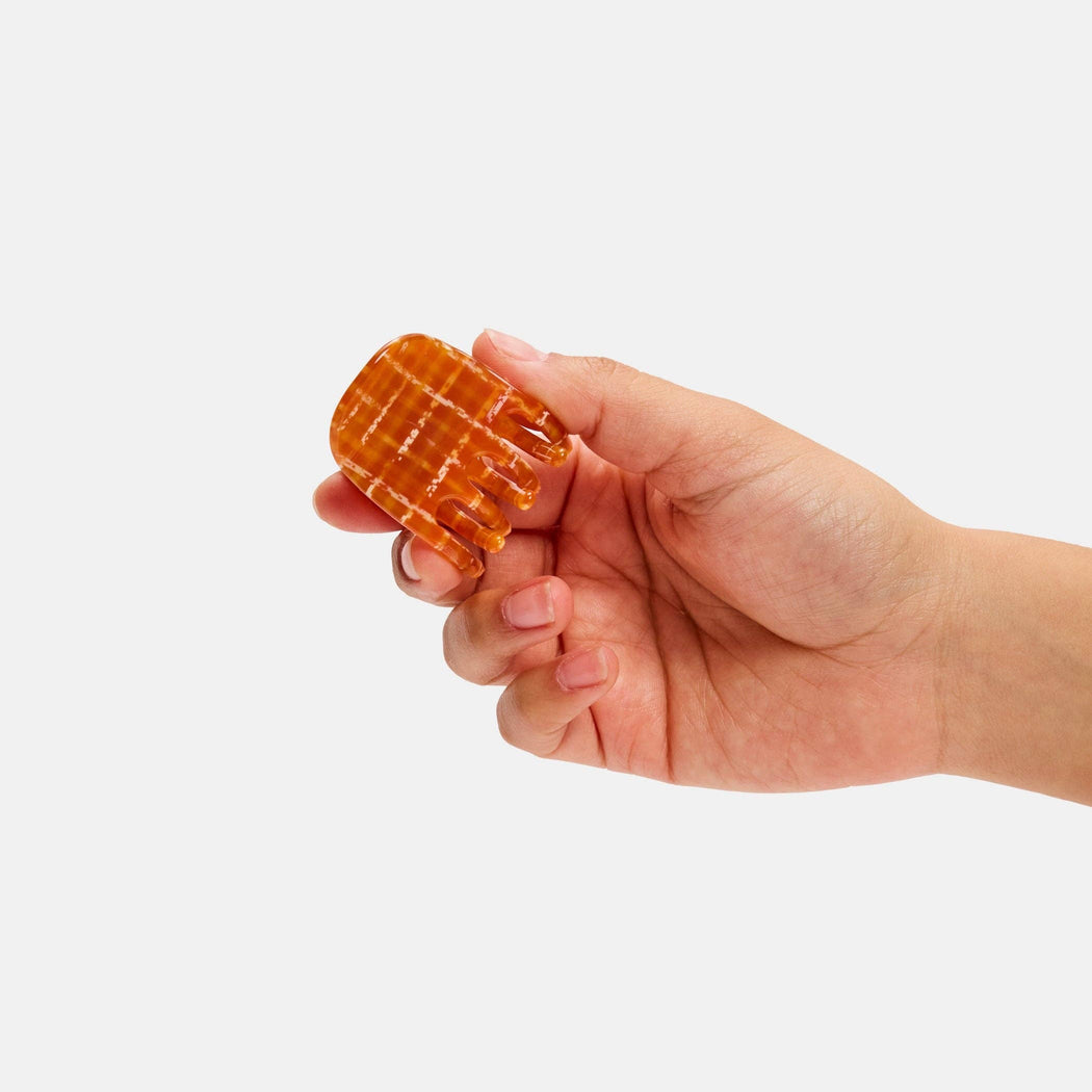 CHUNKS :: Midi Ursa Claw in Caramel Plaid