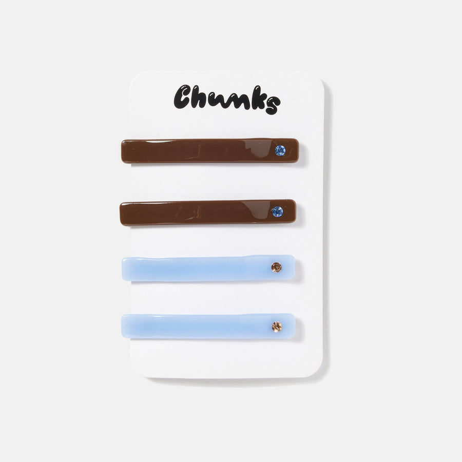 CHUNKS :: Slides in Chocolate + Periwinkle