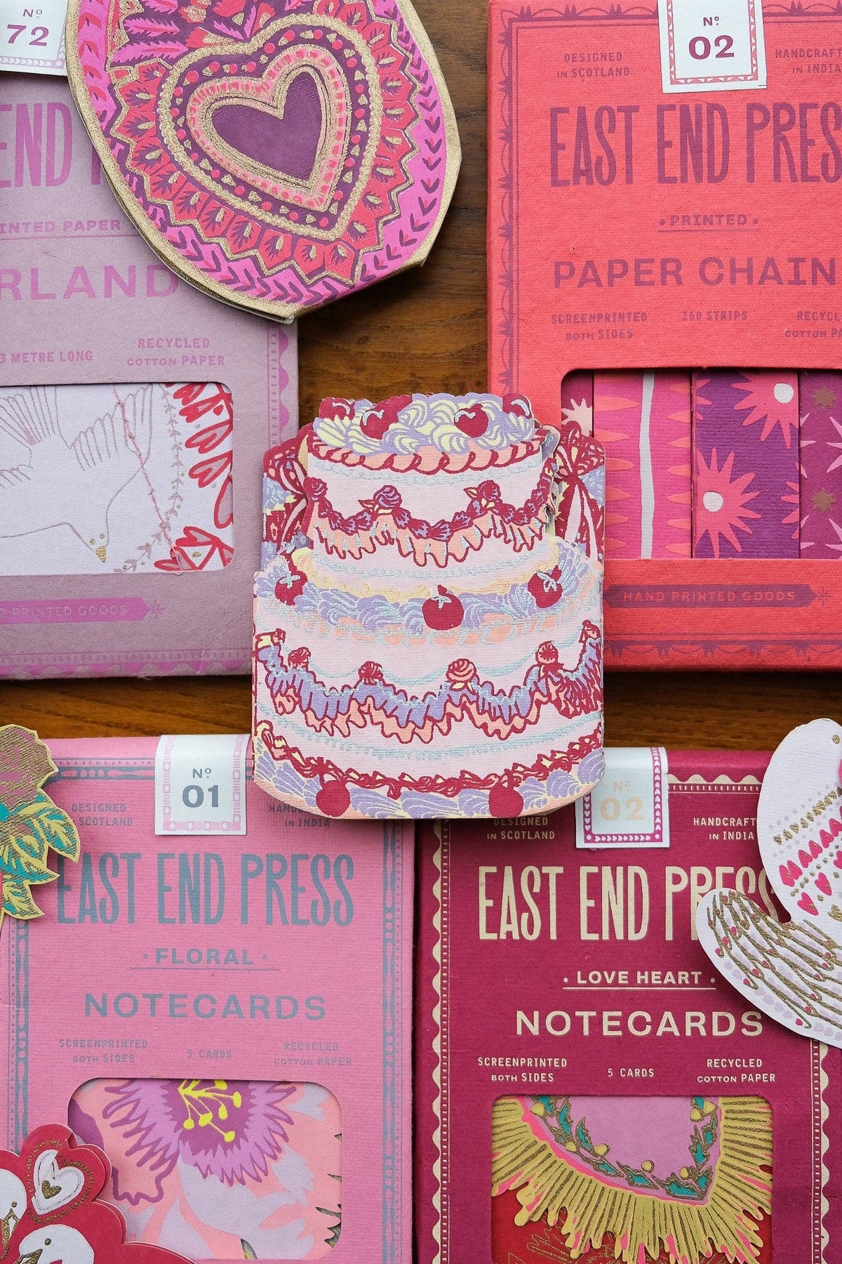 East End Press :: Birthday Cake Concertina Greeting Card
