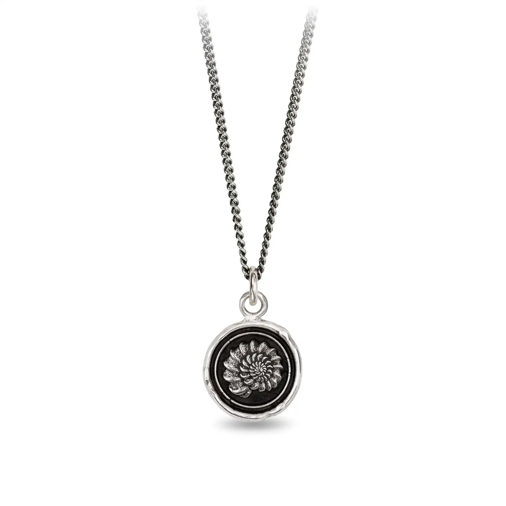 Pyrrha :: Becoming Silver Necklace 18"