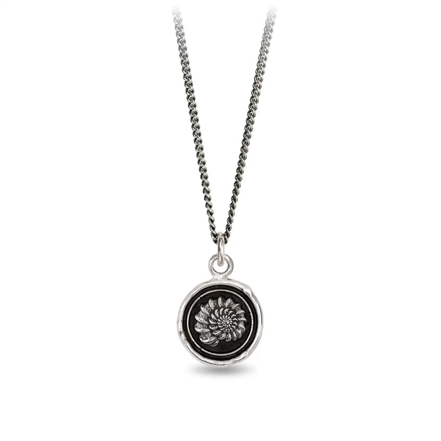 Pyrrha :: Becoming Silver Necklace 18"