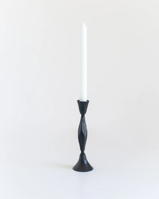 Creative Women :: High Diamond Iron Candle Stand, Black