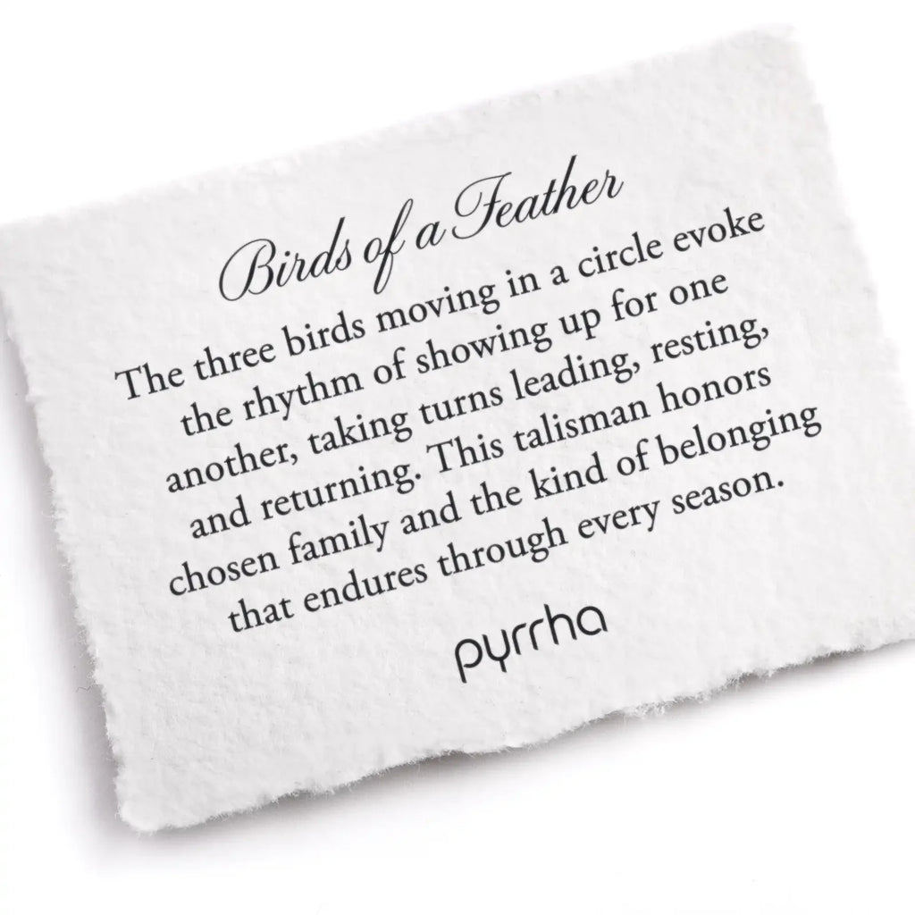Pyrrha :: Birds of a Feather Silver Necklace 18"