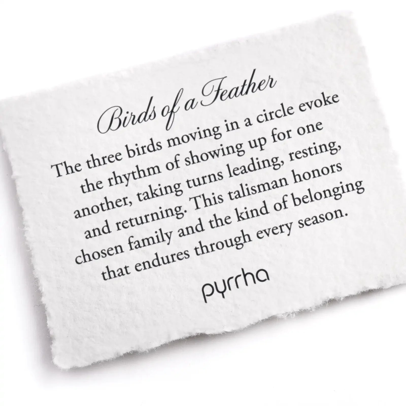 Pyrrha :: Birds of a Feather Silver Necklace 18"