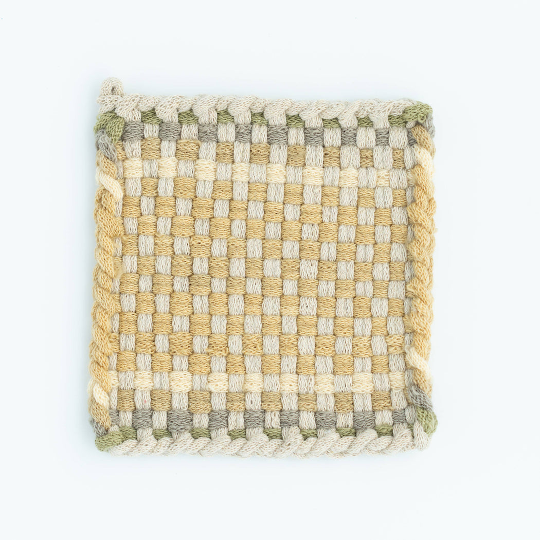 Kate Kilmurray :: Hand Dyed Wool Pot Holder with Hemp (no. 3)