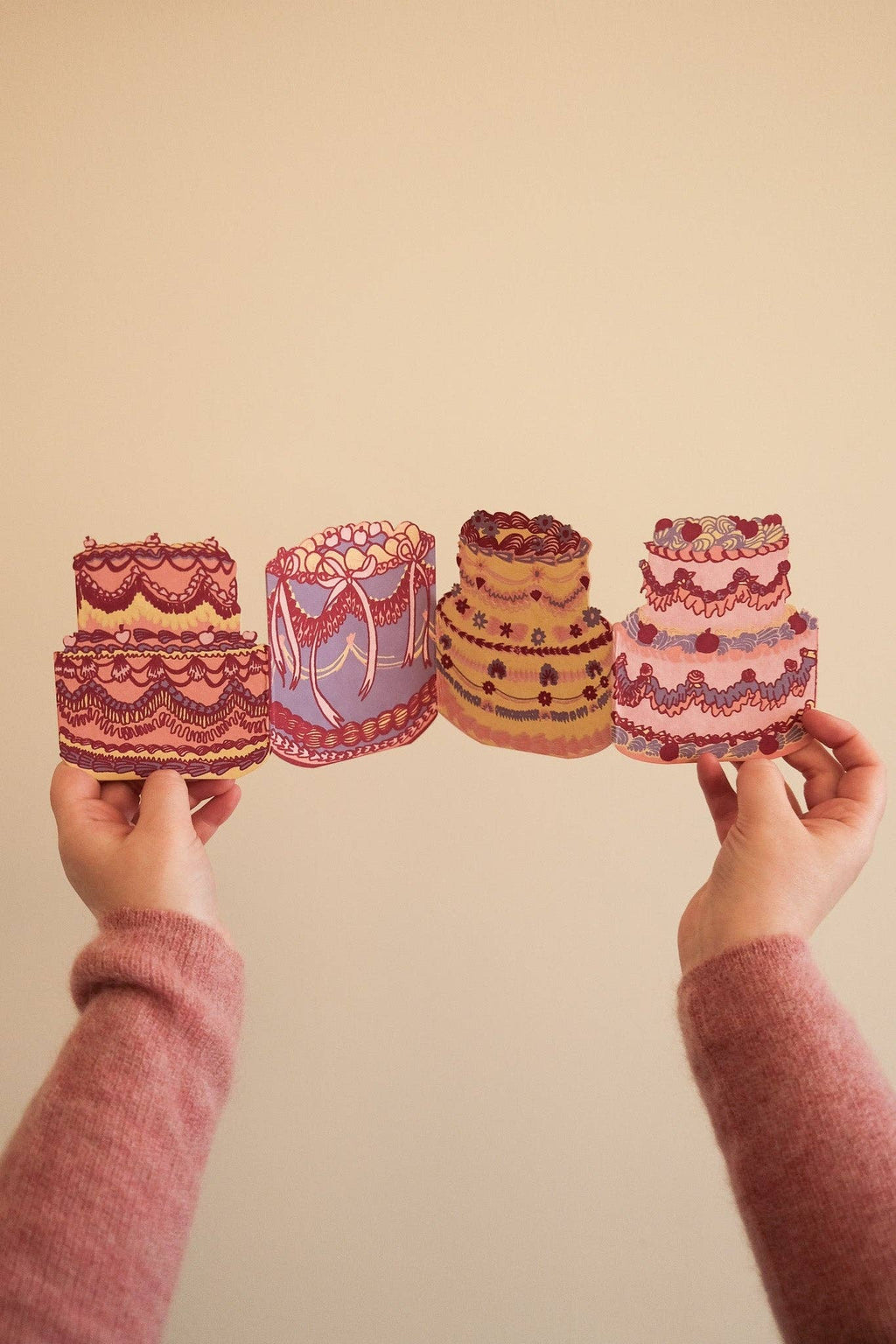 East End Press :: Birthday Cake Concertina Greeting Card