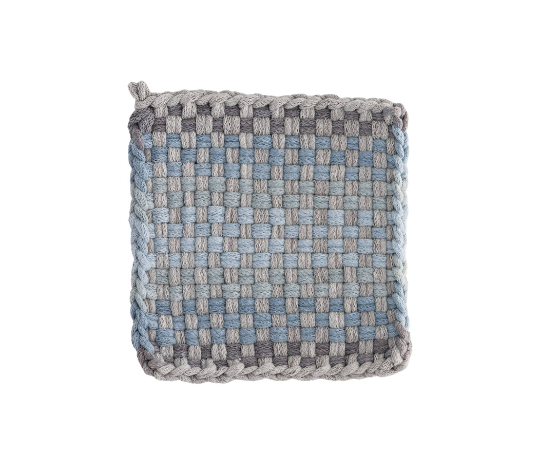 Kate Kilmurray :: Hand Dyed Pot Holder, Fog & Sea