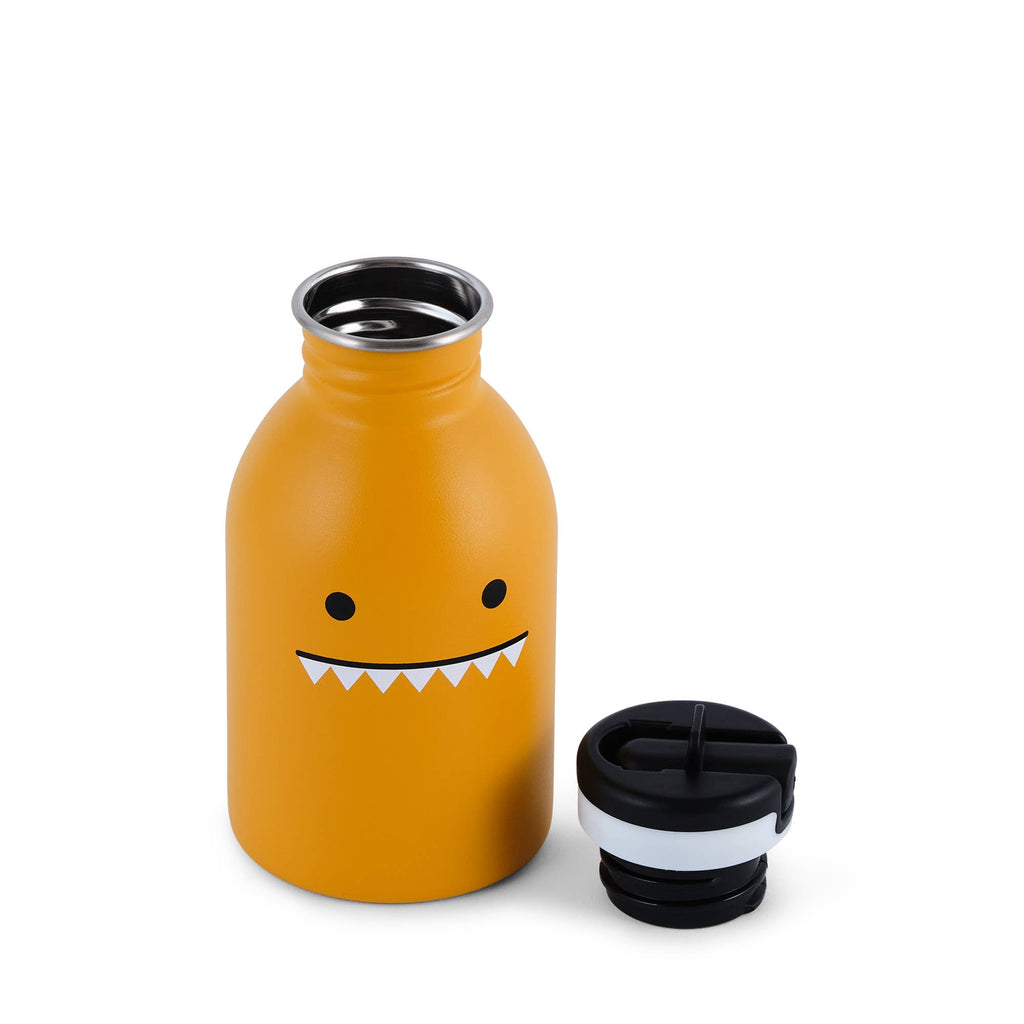 Noodoll :: Stainless Steel Water Bottle, Ricemon Monster Brown