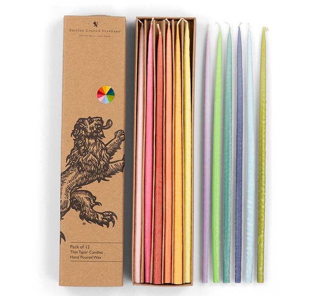 British Colour Standard :: Thin Taper Candles