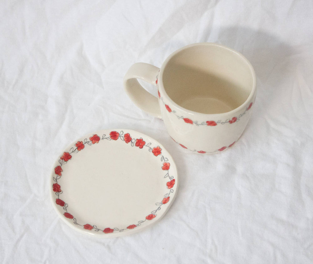 Erika Christine Ceramics :: Roses Catchall Plate