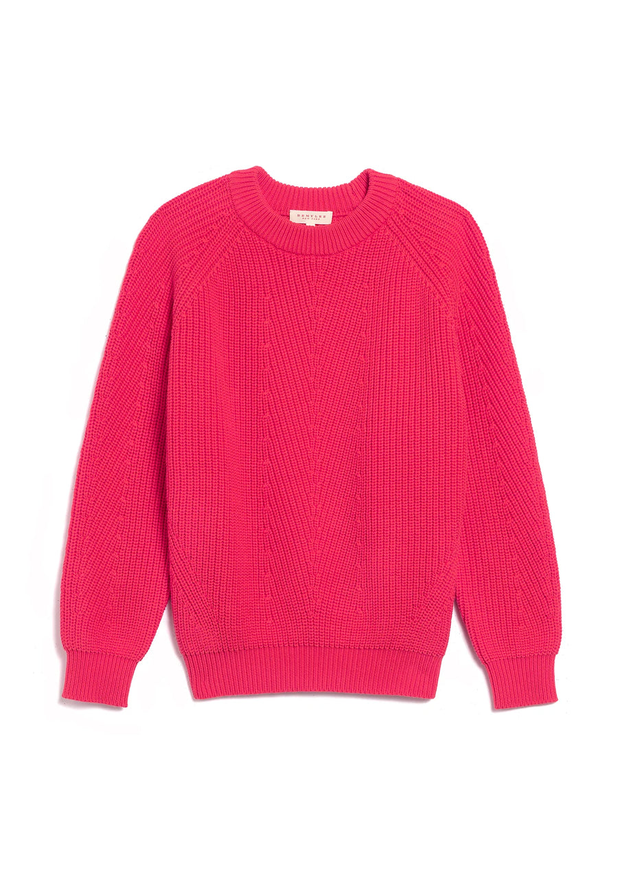 Demylee :: Chelsea Cotton Sweater, Hibiscus