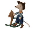 Maileg :: Cowboy Mouse w/Rocking Chair