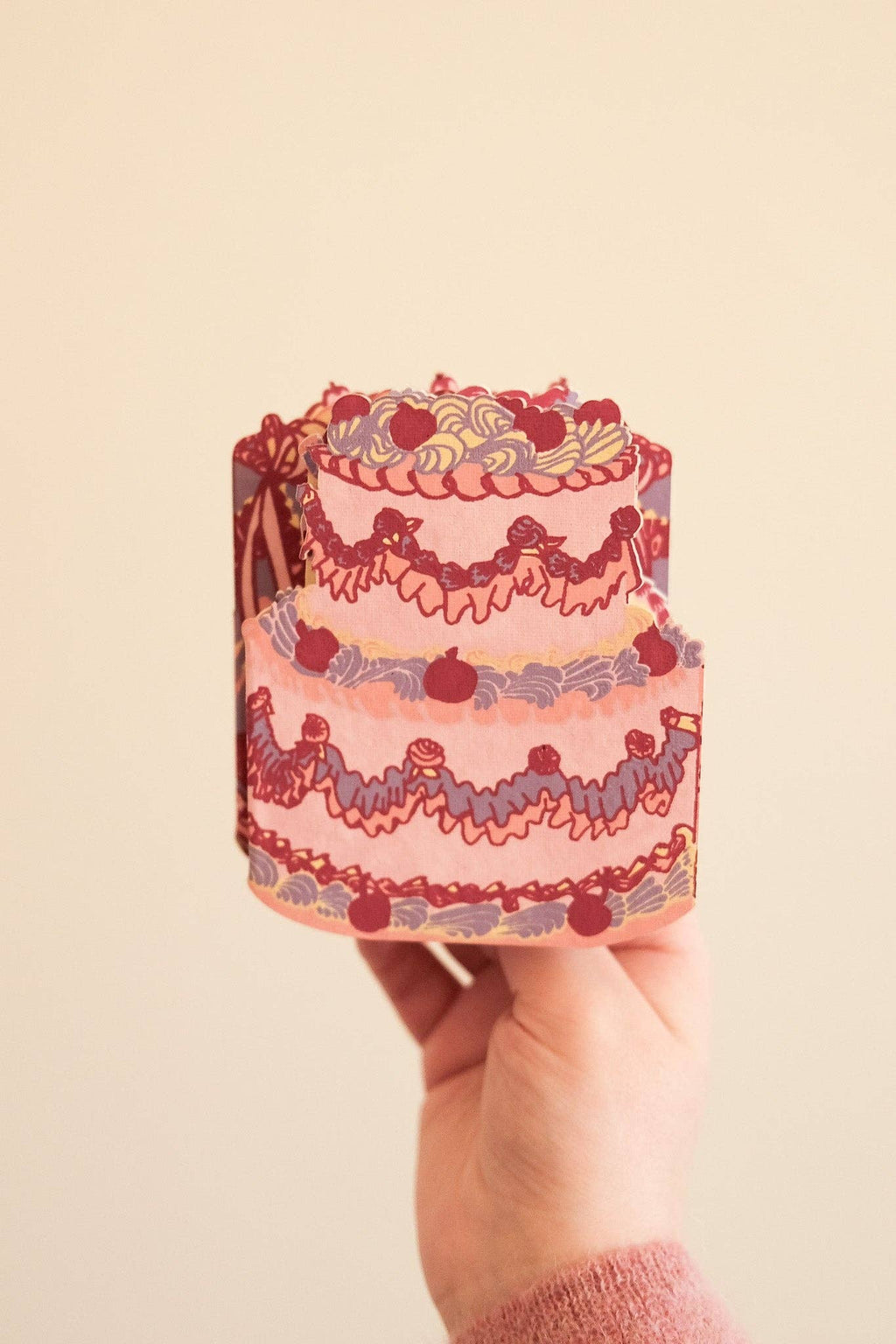 East End Press :: Birthday Cake Concertina Greeting Card