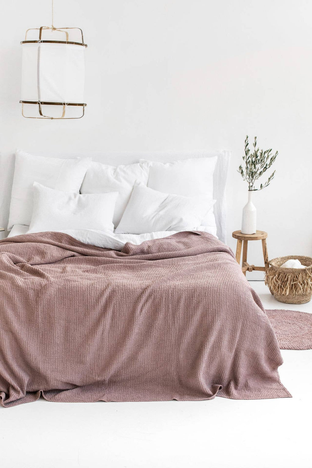 MagicLinen :: Linen waffle blanket in various colors