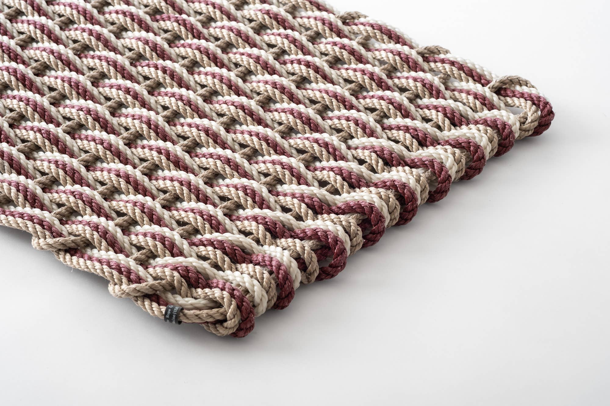 The Rope Co. :: Doormat, Sand, Pomegranate & Oyster
