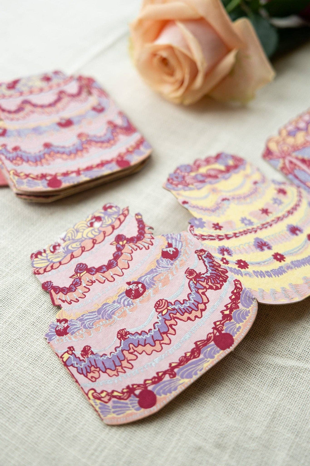 East End Press :: Birthday Cake Concertina Greeting Card