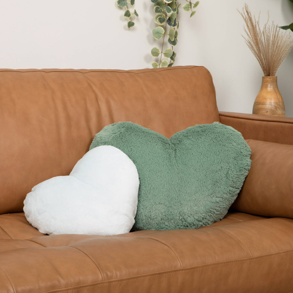 Hugimals :: Large Heart Hug Pillow , Sage