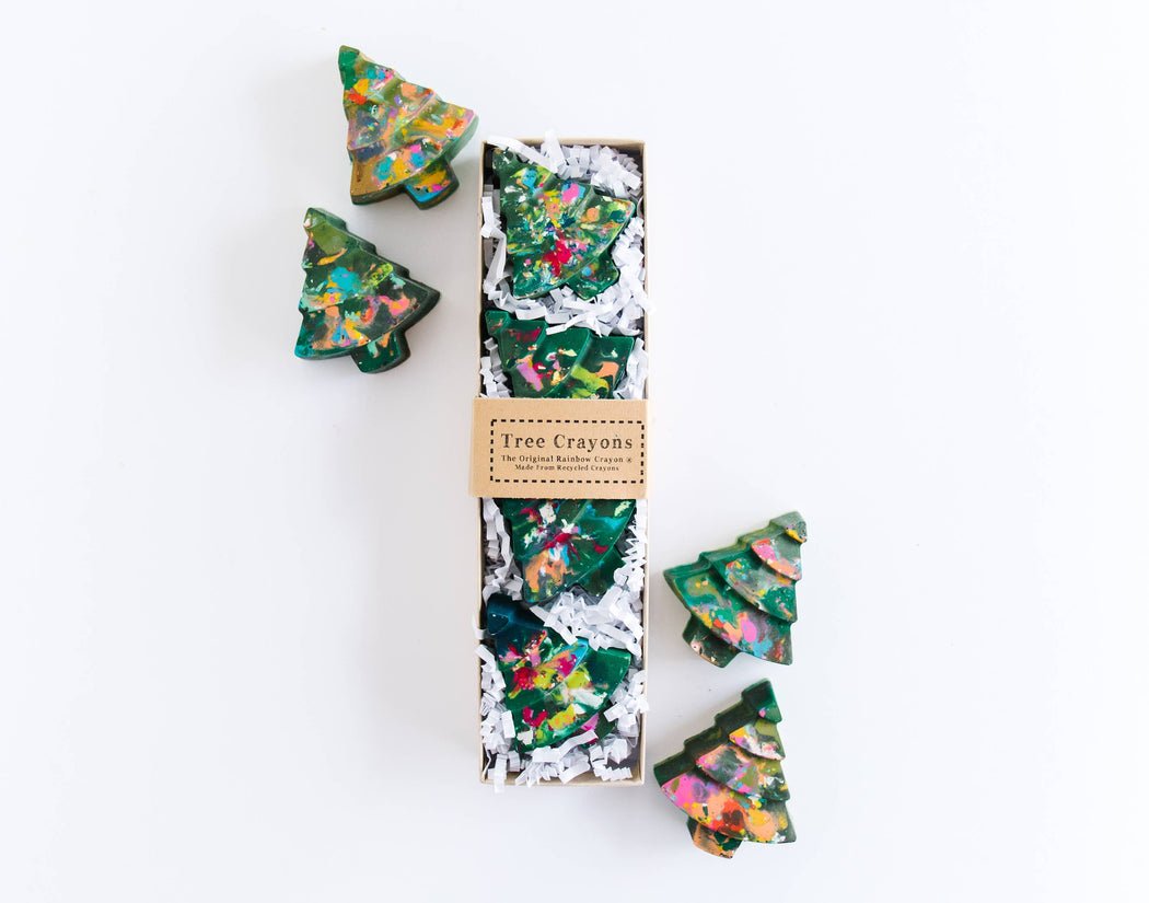 Art 2 the Extreme :: Rainbow Crayon Tree Boxed Set of 4