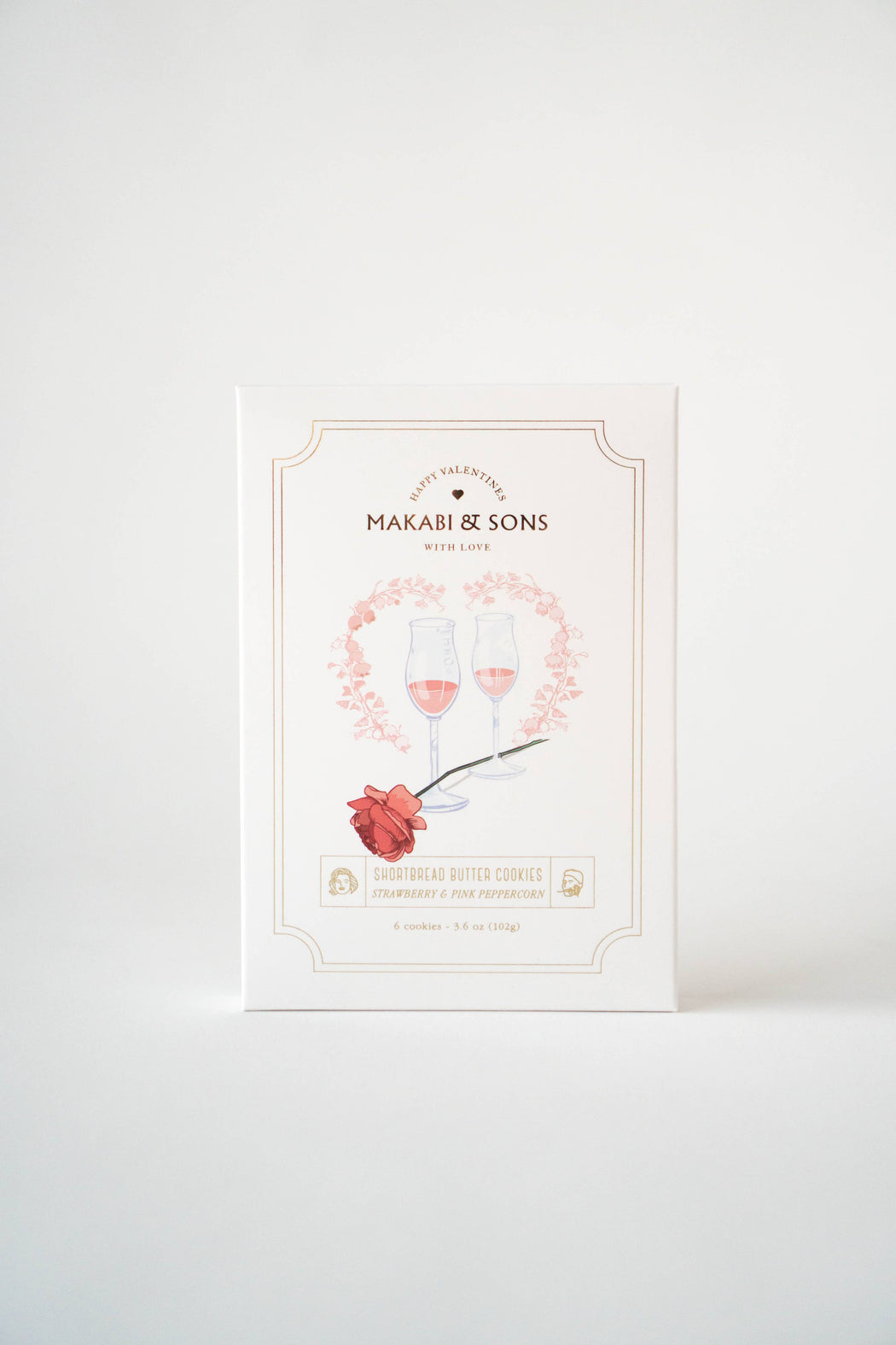 Makabi & Sons :: Strawberry & Pink Peppercorn Valentine's Cookies