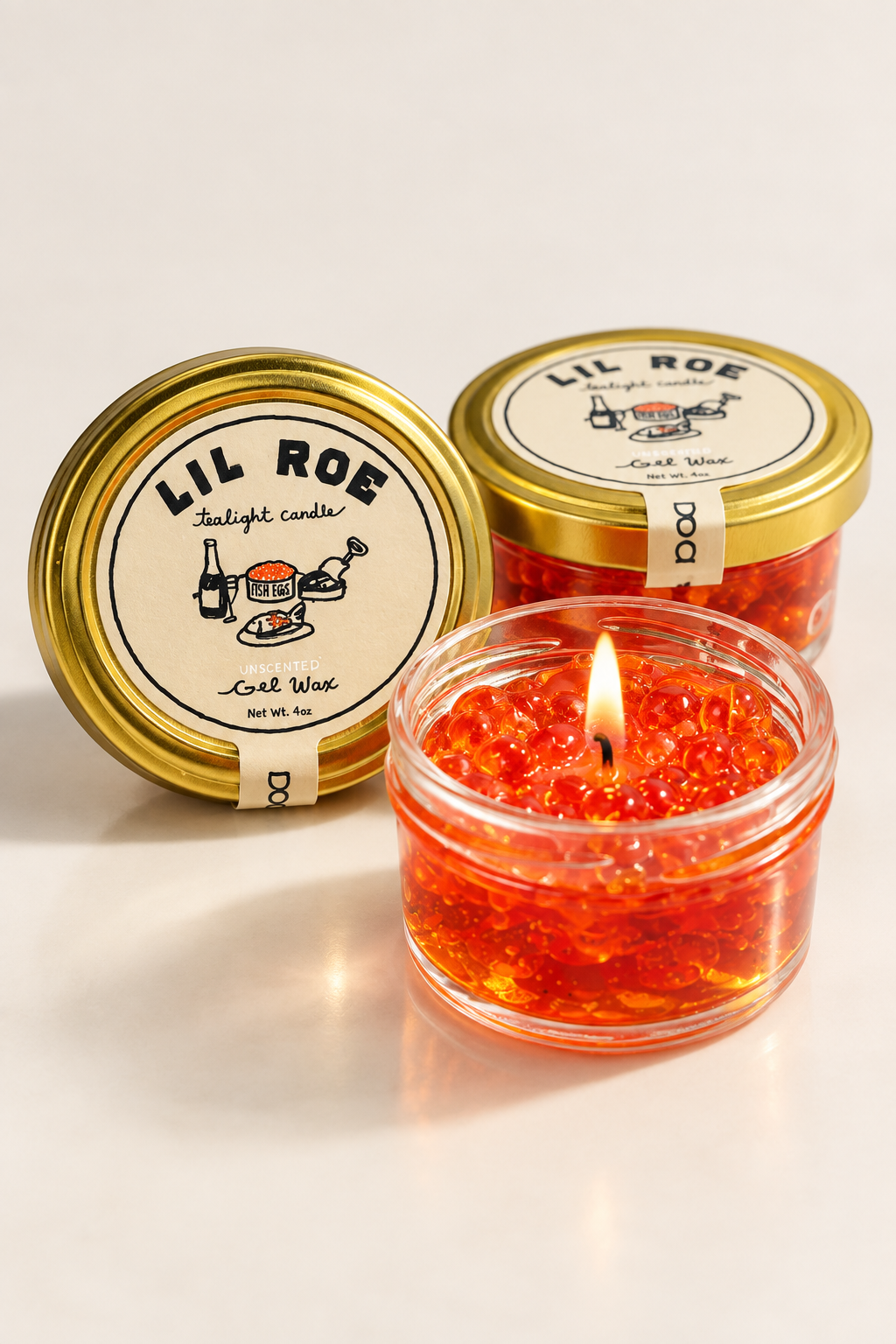 Tinned Candle :: "Lil Roe" Caviar Tealight