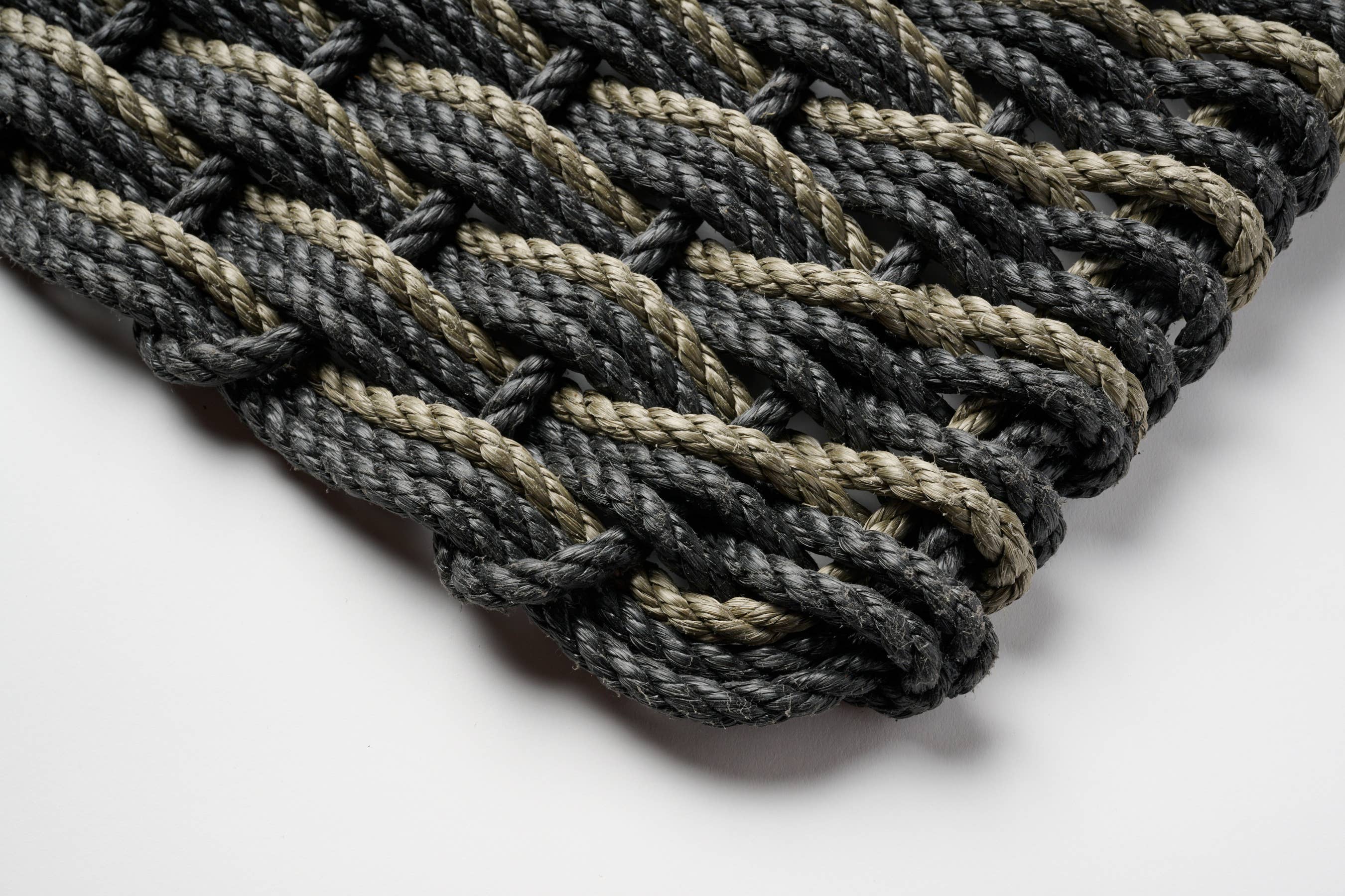 The Rope Co. :: Triple Weave Doormat, Charcoal & Mushroom