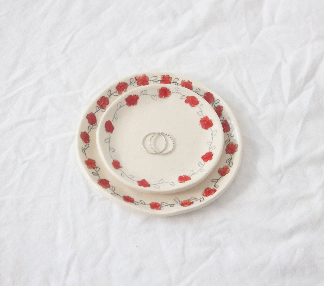 Erika Christine Ceramics :: Roses Catchall Plate